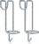 Hicarer 2 Pack Horse Feed Bucket Hooks Tack Hook for Horses Metal Equestrian Water Bucket Holder Hanger Removable No Drill Stall/Stable Feed Barn Farmhouse Supplies Livestock Accessories (Silver)