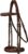 Exion Hunter Anatomic English Bridle for Horses – Padded Fancy Stitched Leather Bridle with Braided Reins – Ergonomic Poll Relief Crownpiece Horse Tack, Havana Brown, Cob Full Oversize