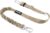 Dog Seat Belt for Car, Adjustable Dog Car Harness Seatbelt for Small Medium Large Dogs, Heavy Duty Travel Safety Restraint with Locking Aluminum Hook & Reflective Nylon Strap, Beige