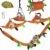 5Pcs Sugar Glider Supplies Cage Accessories Hammock Set Hanging Bed Hideout for Small Animal Pets Hamster Guinea Pig Squirrel Gerbils