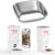 304 Stainless Steel Bowl, Compatible with Mubbi F12, PF19 Basic Automatic Feeder, Durable, Dishwasher Safe, Easy to Clean, Suitable for Cats and Dogs, Prevents Chin Acne