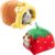 Avont 2 Pack Guinea Pig Tunnel & Hideout, Small Animal Bed | Soft Washable Fleece Hideout for Guinea Pigs, Chinchillas & Hamsters – Fruit or Animal Shape