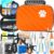 EVERLIT Pet Medic First Aid Kit | 95 Pcs Vet-Approved Medical, Outdoor & Emergency Supplies for Dogs, Cats, Animal Care | Travel-Friendly Compact Bag for Home, Car and Travel (Guardian Orange)