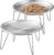Cat Food Bowls, 2 Pcs Stainless Steel Cats Food and Water Whisker Fatigue Shallow Dishes, Small Dog Puppies Fat Faced Cat Kitten Supplies (2 Plates with Stand)