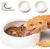 Reptile Food Dish Bowl 2Pcs Lizard Gecko Worm Water Bowls Small (2.75in) | Anti-escape Ceramic Mealworms Bowls for Leopard Bearded Dragon Chameleon Hermit Crab Dubia Cricket Feeding, Superworm Feeder