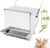 Rabbit Feeders Automatic for Cages,3.5 Pound Metal Trough Feeder with Water Bottle Galvanized Steel Outdoor Bunny Food Dispenser for Rabbits Chicken Guinea Pig Pet and Other Small Animals