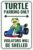 Venicor Turtle Parking Sign Decor – 9 x 14 Inches – Aluminum – Turtle Gifts for Turtle Lovers Women – Pet Turtle Tank Accessories Habitat Decorations Poster