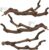 kathson Natural Parrot Perch Bird Stand Pole Wild Grape Stick Paw Grinding Fork Parakeet Climbing Standing Branches Toy Chewable Cage Accessories for Small Budgies Cockatiels Lovebirds 3PCS