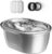 PETLIBRO Stainless Steel Cat Water Fountain, 101oz/3L Automatic Water Dispenser for Cats Indoor, Quiet Pet Water Dispenser with 2 Filters, Adjustable Flow Cat Fountain Also for Small Dogs