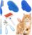 Pet Grooming Kit with Slicker Brush Bath Massage Glove Brush Pet Shedding Comb Nail Clipper Trimmer 6 Piece Set for Rabbit Kitten Guinea Pig Cat Chinchilla Ferret Small Animals