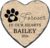 Personalized Dog Memorial Stone, Forever in Our Hearts Paw Print Heart Plaque, Pet Loss Gift for Dogs (S-20)