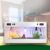 80 * 40CM Reptile Enclosure, Colorful Aluminum Frames Reptile Tank Assemble Within 6 Steps, Rust Proof Mesh Top for Air Circulation & Light Penetration, Dual Grommets for Multiple Wire Use