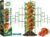 Halatool 8 Pack Tomato Cages for Garden, Up to 48in (4FT) Adjustable Tomato Cage, Garden Stakes Tomatoe Trellis for Pots, Tomatoes Plant Support for Raised Garden Bed & Climbing Vegetables Flowers