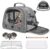 Bird Carrier, Lightweight Breathable Bird Backpack, Portable Wild Bird Carrier with Standing Perch for Parrot Travel Vet Visit (Grey)