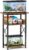 10 Gallon Fish Tank Stand with Storage Shelves, 3-Tier Aquarium Stand with Rust-Proof Metal Frame, Heavy Duty Waterproof Reptile Turtle Tank Stand for Home Office Up to 150LBS, 21.5″ L x 11.5″ W x 30″ H, Rustic Brown