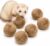 6PCS Furry Ferret Toy Ball, Soft Plush Small Pet Exercise Ball with Cotton Filling, Interactive Chew Toy for Ferrets, Rabbits, Hamsters, Cat, Relieve Boredom & Anxiety