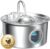 Cat Water Fountain Stainless Steel: Pet Water Fountains for Cats Indoor – 88oz/2.6L Cat Fountains for Drinking – Quiet Hemispherical Shape – Automatic Pet Fountain Bowl Dispenser- Small Animals