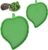 Pawfly 2 Pcs Leaf Reptile Water Dish, Reptile Water Bowl, Tortoise Habitat Accessories, Bearded Dragon Water Bowl, Pet Food Feeding Plate for Turtle Small Snake Lizard, 2 Sizes