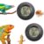 Reptile Thermometer and Humidity Gauge Digtal Terrarium Thermometer Circular Bearded Dragon Cage Accessories Reptile Temp and Humidity Gauge for Leopard Gecko Hermit Crab Gecko Lizard Etc 2pc