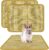 DYAUS Rabbit Scratching Pad, Sisal Bunny Scratch Pad, Natural Rabbit Foraging Mats for Cages, Indoor Bunny Toys Accessories for Bedding Biting Sleeping Resting (2PCS, 16x12in)
