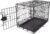 Amazon Basics Portable, Foldable Metal Wire Dog Crate with Removable Tray, Single Door, Divider Panel, Quick Setup, 30 x 19 x 21 in, Black
