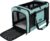 GAPZER Cat Carrier 18″x11″x11″ TSA Approved Ventilated Pet Air Travel Cage | Top Open Small Animal Basic Crate, Shih Tzu Dog Softsided Durable Kennel, 4-Mesh-Side Kitty Carry on Case up to 20 lbs Teal
