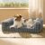 Bedsure ComfyFleece™ Orthopedic Dog Bed for Medium Dogs, Waterproof Memory Foam Medium Pet Beds with Sides, Non-Slip Bottom and Egg-Crate Foam Dog Couch Sofa with Washable Corduroy Cover, Grey
