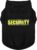 Discover Cozy Cotton Canine Wear: Soft, Lightweight, and Breathable Dog Shirt Vest with Eye-Catching Graphics(Security), Keeping Your Furry Friend Warm and Comfy! Black M