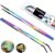 2 PCS Long 10.6″ Stainless Steel Reptile Feeding Tongs with Rubber Tip, Straight & Curved Tweezers for Aquariums & Crafts, Feeder Tools for Bearded Dragon, Lizards Snake, Terrarium Supplies (Colorful)