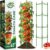 Halatool 2 Pack Tomato Cages for Garden, Up to 63 inch(5.2FT) Adjustable Tall Tomato Cage,Garden Stakes Tomato Trellis for Pots,Tomato Plant Support for Raised Garden Bed &Vegetables Flowers(Green)