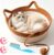 Instinct Basket for Cats, 35/40/46cm Stimuli Handwoven Cat Basket Bed with Cat Ear Handles, Cotton Rope Cat Basket Bed Ball Rope, Indoor Use for All Cats