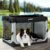 ZOMISIA 36 Inch Collapsible Dog Crate for Large Dogs – Portable Dog Travel Crate Soft Sided with Breathable Mesh Windows, Foldable Dog Kennel for Indoor and Outdoor, Grey