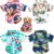 Weewooday 4 Pieces Small Pet Summer T-Shirts Hawaii Style Floral Pet Dog Shirt Breathable Cool Clothes Beach Seaside Puppy Sweatshirt for Puppy(Floral Style,X-Small)