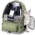 Cawypety Cat Backpack Carrier, Breathable Cat Carrier Large Space Bubble Pet Backpack for Kitty Small Dog up to 15lbs, Transparent & Foldable Pet Carrier for Travel Hiking