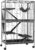 PawHut 50″ 5-Tier Small Animal Cage, Ferret Cage, Large Chinchilla Cage with Hammock Accessory & Heavy-Duty Steel Wire, Small Animal Habitat with 4 Doors, Removable Tray, Gray
