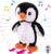 Hopearl Talking Singing Penguin Repeats What You Say Walking Electric Interactive Animated Toy Speaking Plush Buddy Gifts for Toddlers, 7.5”