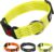 Fida Reflective Dog Collar, Nylon Dog Collars with Neon Colors for Small/Medium/Large Dogs, High Visibility Dog Collars with Safety Locking Buckle(Small, Neon Yellow)