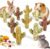 Abizoo Rabbit Chew Toys Natural Timothy Hay Oat Bunny Treats Snack Bunny Chew Sticks 9 Pcs Compressed Cactus Bunnies Enrichment Toys for Rabbit Guinea Pig Hamster Chinchilla Gerbil Dental Care