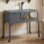 Large Tortoise Habitat Wooden Rolling Tortoise Cage House Reptile Terrarium Enclosure with Stand Leg Wheel Fixed Tray Openable Roof Lamp Holder for Gecko Lizard Snake Small Animal Cage Gray