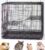 3-Levels Easy Portable Collapsible Ferret Chinchilla Sugar Glider Rats Mouse Animal Critter Bite-Proof Metal Carrier Travel Cage with Narrow 3/8-Inch Bar Spacing Easy to Setup No Tools Needed