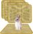 DYAUS Bunny Scratch Pads, Natural Sisal Rabbit Scratching Mats for Claws and Teeth Care, Indoor Bunny Chew Toys Bunny Bed for Biting Sleeping Nesting (3PCS, 16x12in)