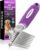Poodle Dematting Fur Rake Comb Brush for Dogs and Cats – Long 2.5″ Steel Safety Blades Metal Comb for Detangling Matted or Knotted Undercoat Hair
