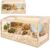 Wooden Hamster Cage, 32inch Large Hamster Enclosure with Openable Top & Stabilized Acrylic for Small Animals, Guinea Pig, Rabbit, Rat, 32″ L x 16”W x 16”H Hamster Habitat with Multi-Vent