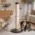 Heavy Duty Cat Scratching Post, 35 Inch Tall Cat Scratcher Cat Tree Tower with Hanging Ball for Indoor Cats Adults,Sisal Scratching Post with Toys