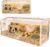 Wooden Hamster Cage, 48inch Large Hamster Enclosure with Openable Top & Stabilized Acrylic for Small Animals, Guinea Pig, Rabbit, Rat, 48″ L x 20”W x 20”H Hamster Habitat with Multi-Vent