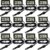 Weewooday Mini Digital Temperature Humidity Meters Gauge with Probe Gauge LCD Fahrenheit Display Thermometer Hygrometer for Incubator Reptile Plant Greenhouse Chicken Coop Garden(Black, 12 Pieces)