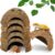 Hamiledyi 7 Pcs Reptile Hideouts Natural Coconut Shells Hut Leopard Gecko Tank Accessories for Hermit Crab Small Snake Tarantulas Lizard Chameleon Small Animal Hide Cave (with Fiber)