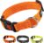 Fida Reflective Dog Collar, Nylon Dog Collars with Neon Colors for Small/Medium/Large Dogs, High Visibility Dog Collars with Safety Locking Buckle(Medium, Neon Orange)