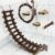 BNOSDM Sugar Glide Cage Accessories 6 Packs Wood Sugar Glider Toys Hanging Cage Ladder Sugar Glider Perch Stand Climbing Platform for Hamster Squirrel