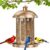 Bird Feeder, Large Capacity Bird Feeders for Outdoor Hanging, Heavy Duty Metal Wild Birdfeeder for Outside Garden Yard Decor, Retro Lantern Shape